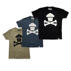 BUNDLE Variety Color 3 Johnny Cupcakes Cross Bones Medium Shirt |Originally $170